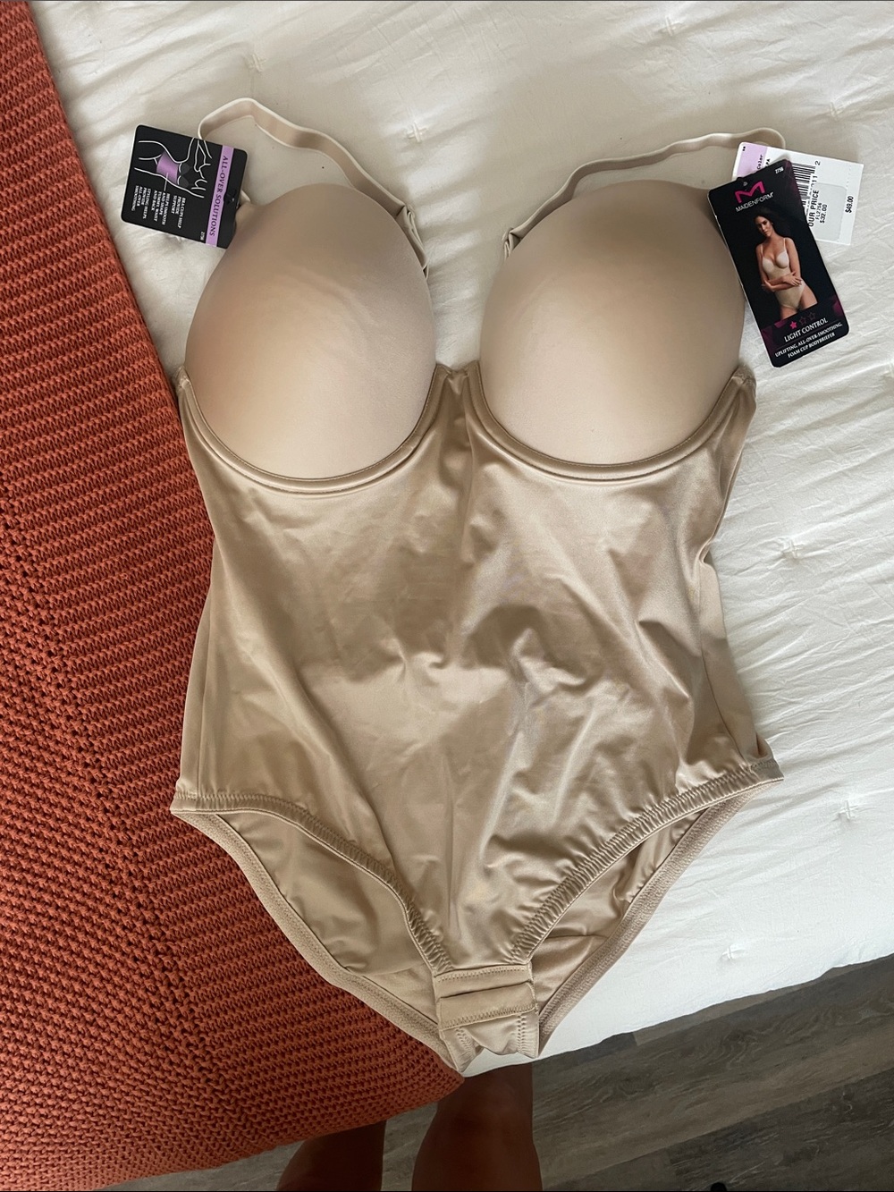 Maidenform Beige Toned Nude Shaping Bodysuit